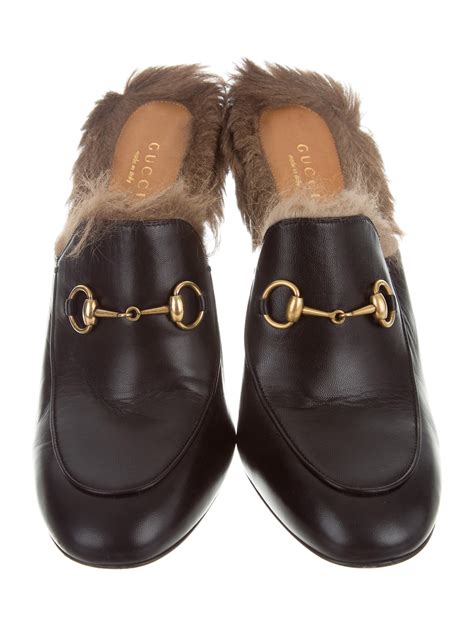 gucci mules fur|gucci fur mules sale.